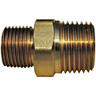 1/8 in x 1/4 in Brass Reducing Hex Nipple, MPT
