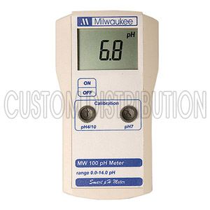 Portable pH Monitor Manual Calibration, Milwaukee MW100