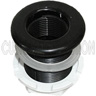 1 Inch Tank Adapter (Bulkhead) Black