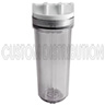 10 in Clear/White Filter Housing, 1/4 in inlet-outlet ports
